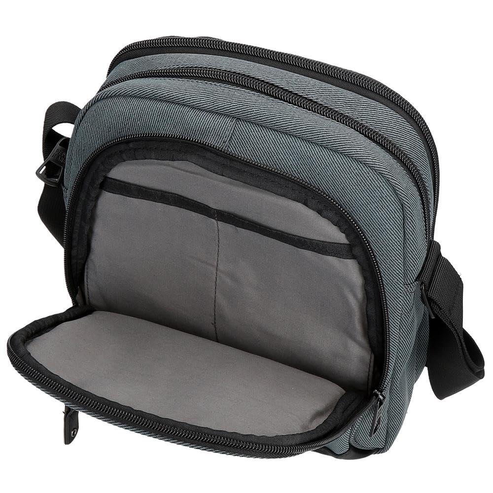 Pepe Jeans Aiden riñonera, bandolera, varios compartimentos, Poliéster con detalles en Piel Sintética, de Joumma Bags