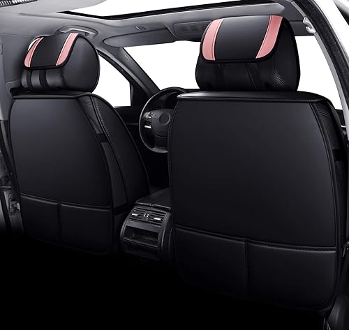 Miniatura 3 de Aierxuan Fundas femeninas de asiento de automóvil para mujer, impermeables, de cuero, ajuste universal para Ford Edge, Hyundai, Azera, Kona, Rav4,