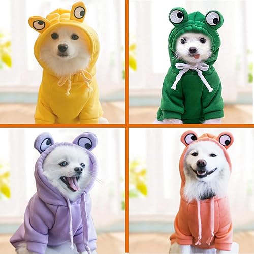 Miniatura 6 de Suéter para perro, sudadera con capucha para perro, suéter de gato, disfraz de gato, disfraz de rana con forma de rana, ropa de cosplay, abrigo,