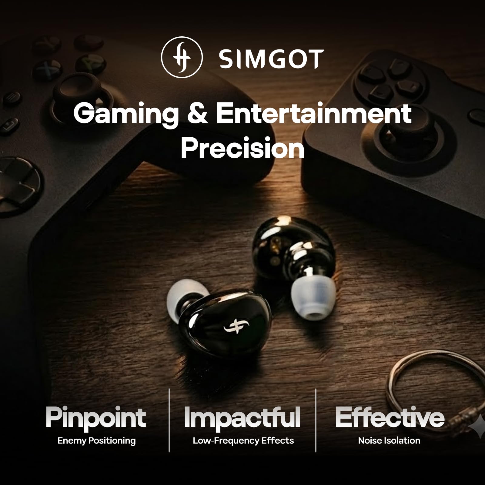 Simgot EA500LM słuchawki douszne z podwójnym magnesem i podwójną jamą, przewodowe słuchawki douszne HiFi z wymienną dyszą tuningową, odłączany kabel do audiofila/gier