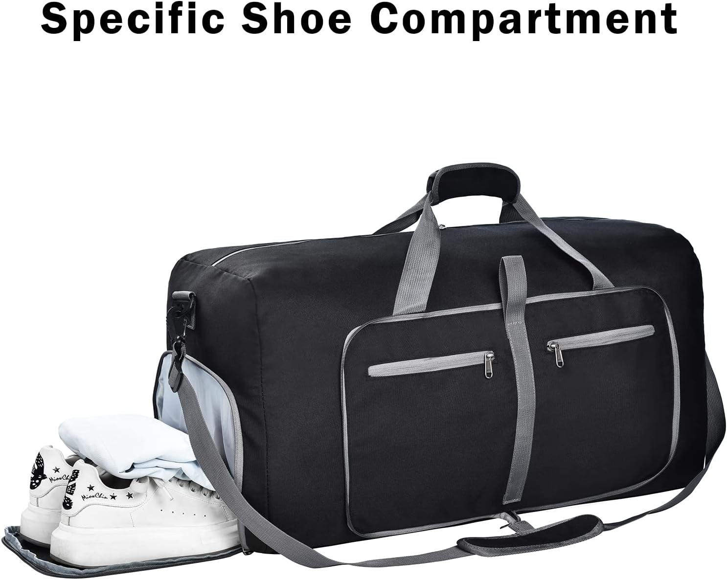 Felipe Varela 65L Duffle Bag with Shoes Compartment and Adjustable Strap,Foldable Travel Duffel Bags for Men Women,Waterproof Duffel Bags : Clothing, Shoes & Jewelry