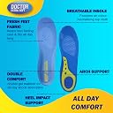 DOCTOR EXTRA SOFT All Day Comfort Triple Gel Trimmable Heel Support Insoles, Orthotic & Plantar Fasciitis, Breathable, Shock Absorption Cushion Sports Shoe Inserts for Men's Size 7-12 UK (Pack of 2) gallery image