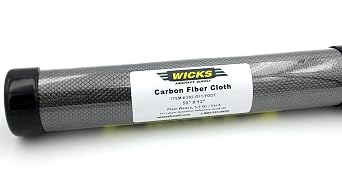 Aerospace Grade Carbon Fiber Cloth, Grade A, 3K, 5.8 oz, 50 X 12 Woven in The USA.