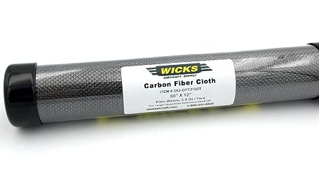 Aerospace Grade Carbon Fiber Cloth, Grade A, 3K, 5.8 oz, 50 X 12 Woven in The USA.