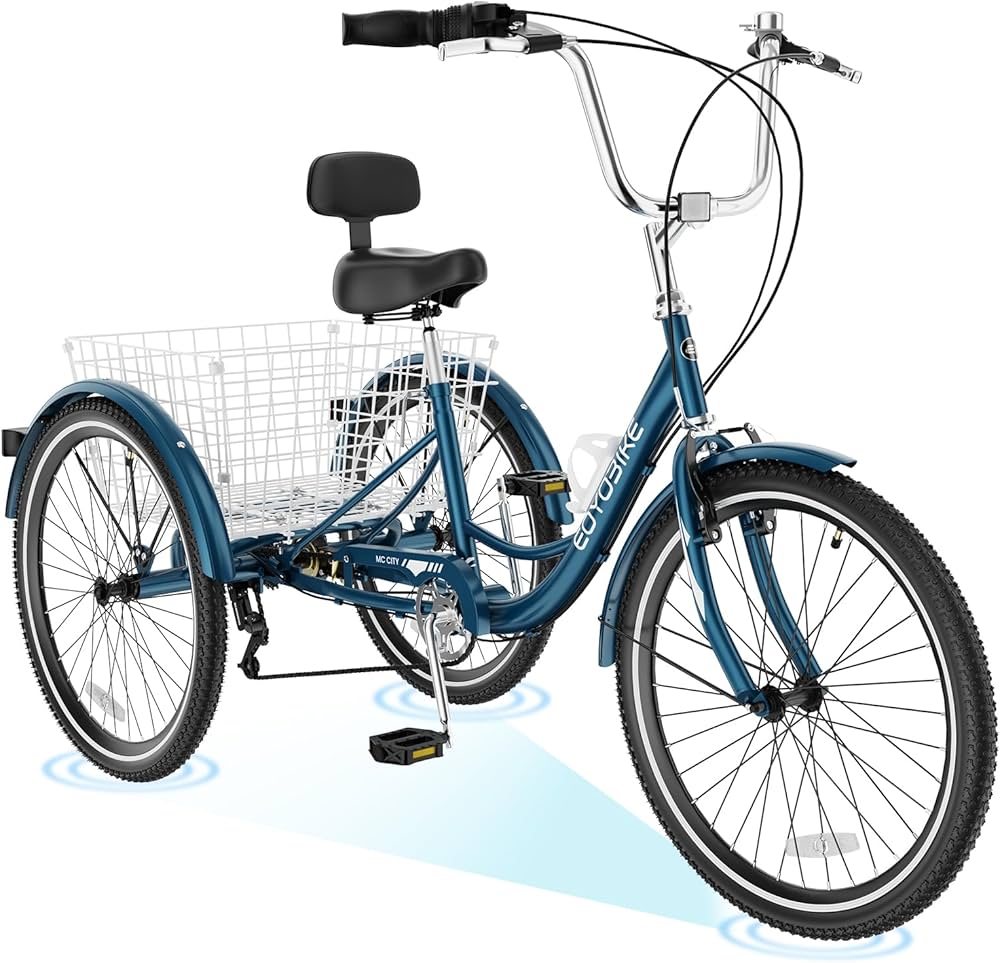 Amazon | H&ZT 大人用三輪自転車 三輪自転車 トライククルーザーバイク