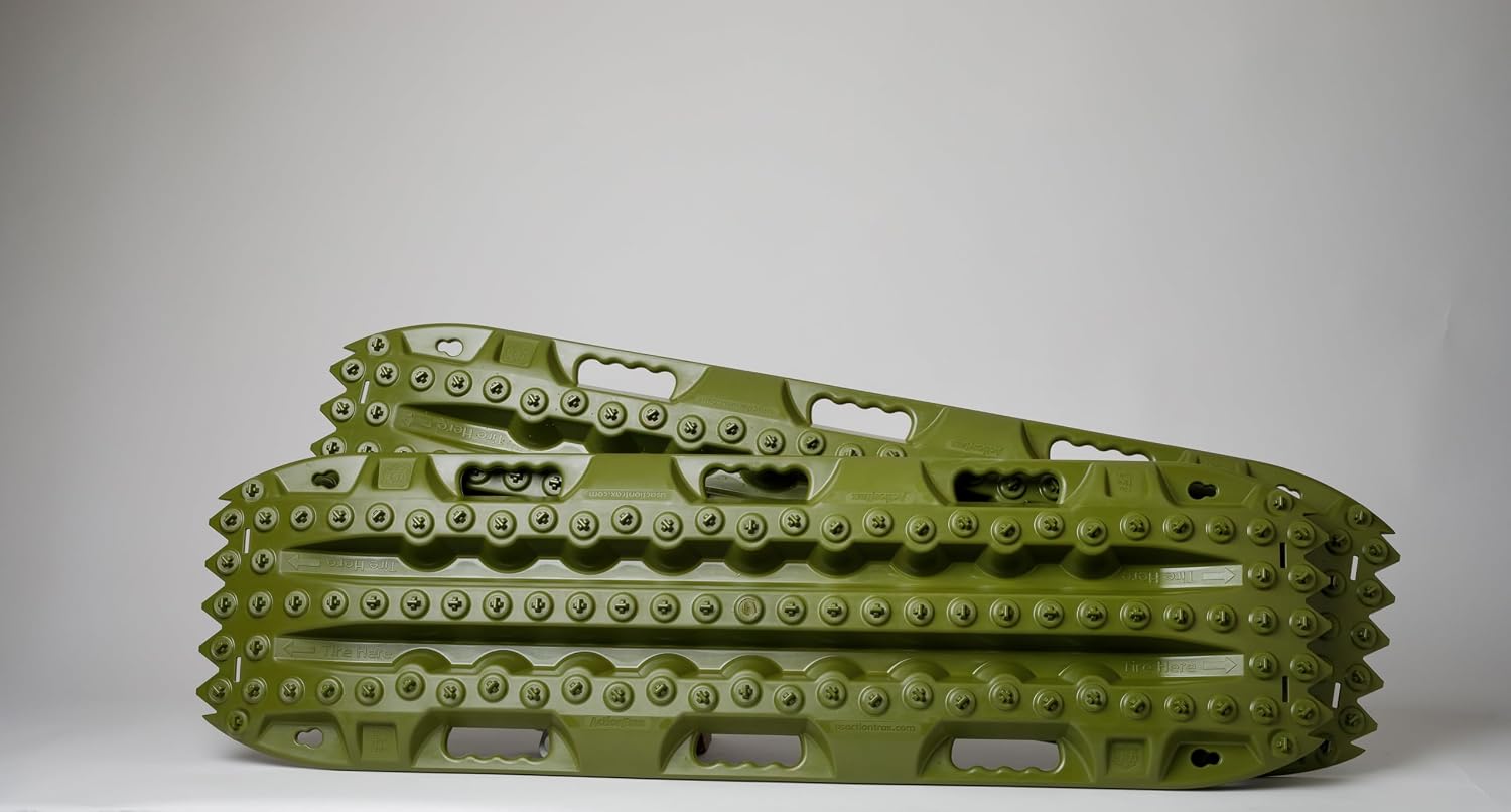 ActionTrax - Self Recovery Track System for Snow, Sand, Mud and Silt - Olive Drab - Standard - 1 Pair