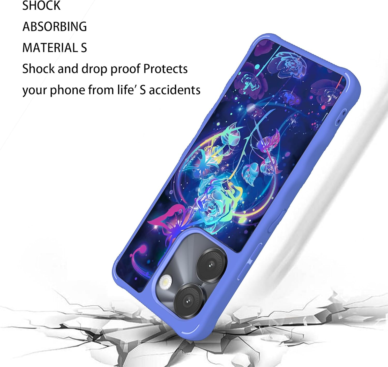 Phone case demonstrating shock absorption