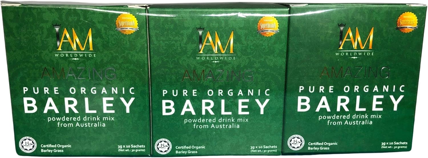 Barley Grass Powder Juice Drink IAM Worldwide Amazing Pure Organic