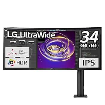 LG モニター 34WP85CN-B 34インチ/曲面(3440×1440) 公式】 LG 21:9 ウルトラワイドモニター - 34WP85CN-B | LG JP