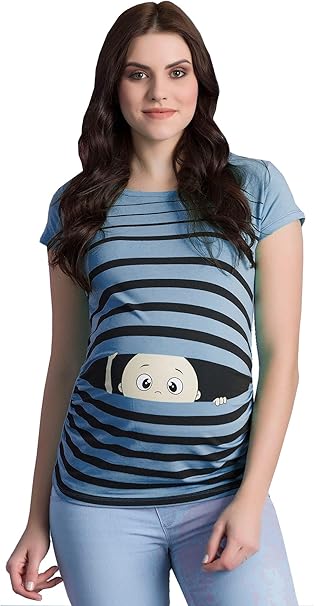 Supermom zwangerschapsshirt Fortville met all over print zwart/wit