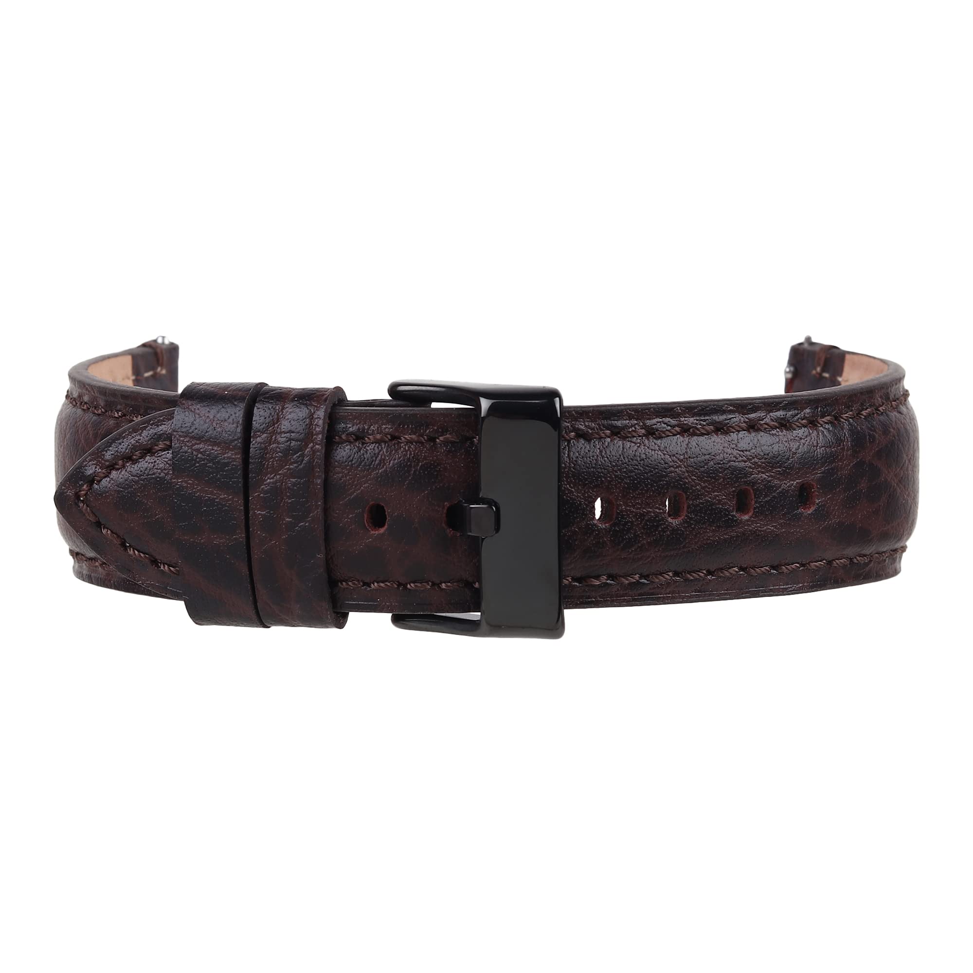 Genuine Leather Quick Release Brown Watch Strap Compatible With Fossil,Casio,Titan,Etc WIth Standard Lug Size 20 mm (852072202) (B0C4FLX6Y5) Amazon Price History, Amazon Price Tracker