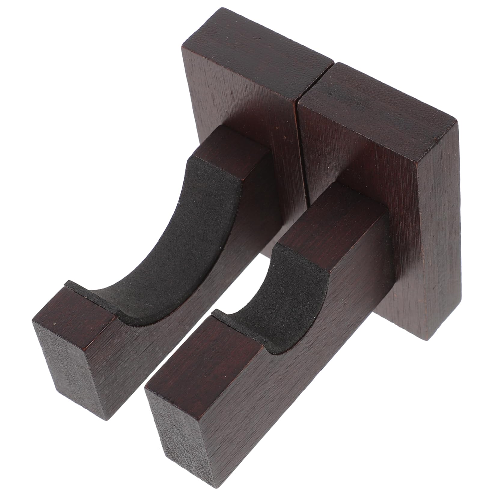 Garneck 1pair Wooden Bat Holders Wall Mount Multi-function Bat Racks for Display Storage Natural Organizer