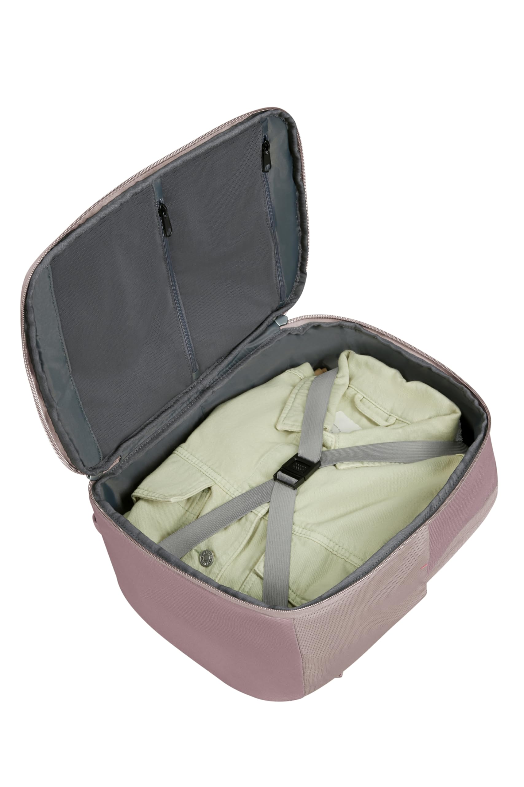 Samsonite Guardit Classy 2.0 - Zaino cabina donna, 40x30x20 cm - Bagaglio a mano underseat per Ryanair, Wizz Air & Vueling, Scomparto laptop 15.6", Grigio (Stone Grey)