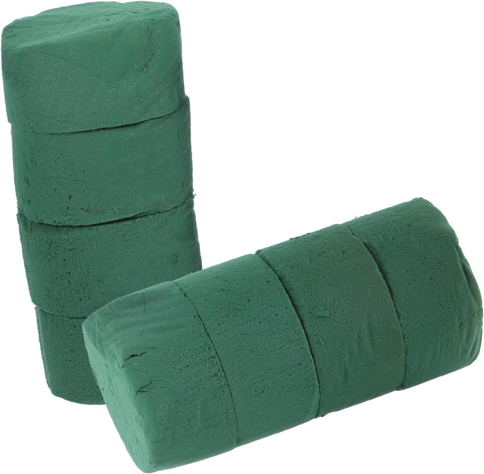 Tofficu Pack of 8 Round Floral Foam Blocks for Fresh and Artificial Flowers Arrangement, Each (4cm), Plant Foam, Dry & Wet Green Flower Foam for Flower Arrangements & Florist Supplies