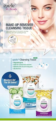 Miniatura 4 de Toallitas faciales de vitamina C y árbol de té  60 unidades, paquete de 2  Refrescantes y calmantes  Perfecto para días de spa, regalos de belleza