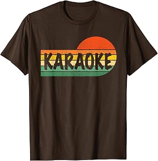 Karaoke Cantante Atrapado Retro Sunset Camiseta