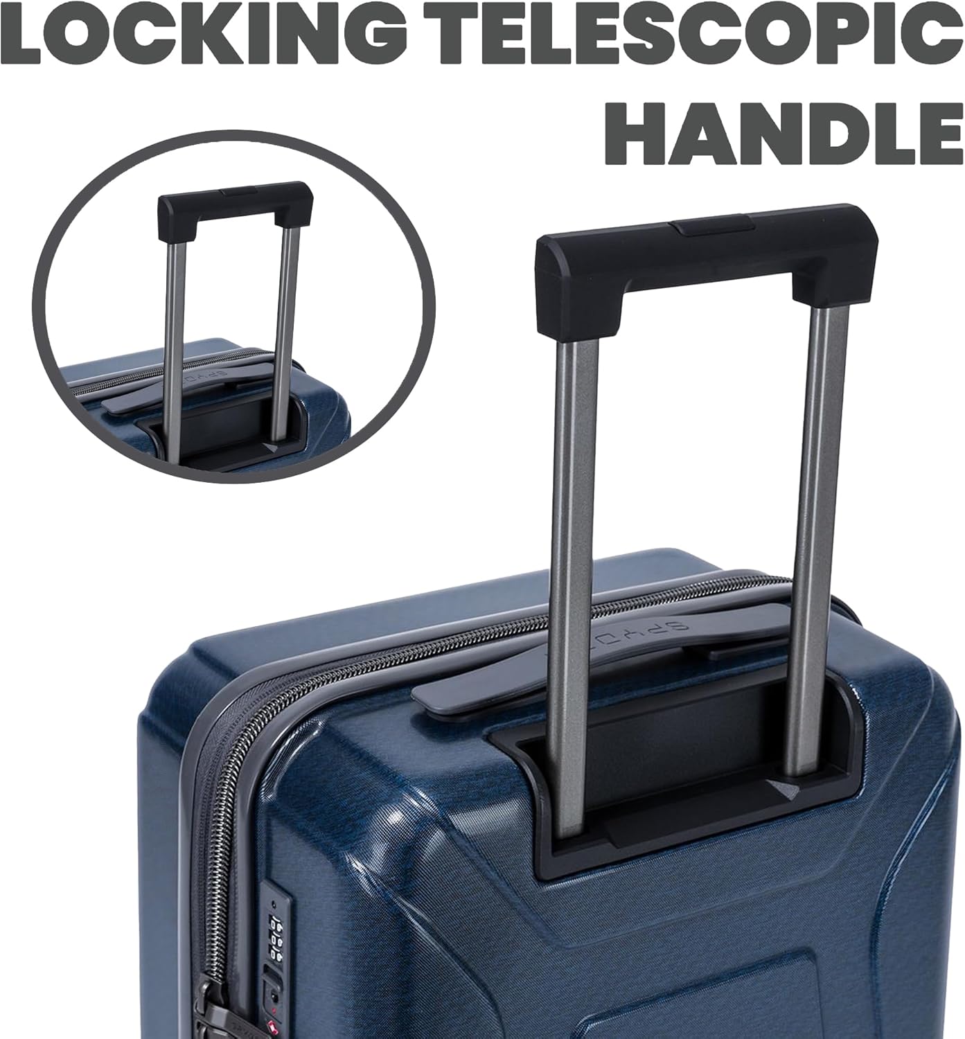Spyder Traverse 3 Piece Carry On & Checked Suitcase Set with 360° Spinner Wheels, TSA Approved Lock (20 Inch, 25 Inch, 29 Inch), Deep Blue