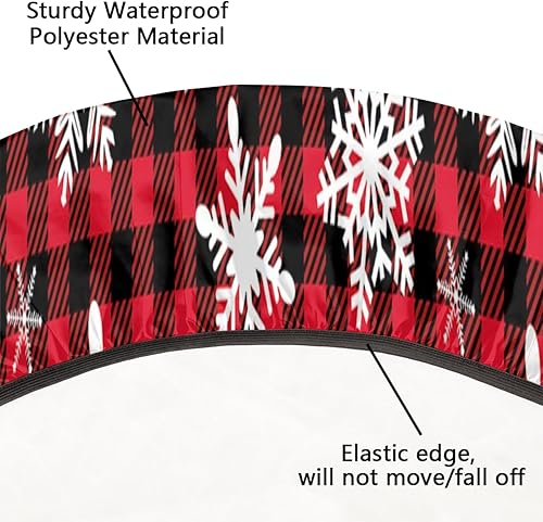 Vista 70 de Pardick Mantel redondo elástico con diseño de hojas de otoño, mantel redondo ajustable de 36 a 42 pulgadas, mantel circular impermeable, lavable