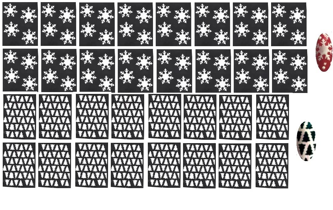 Christmas xmas Collection (Christmas Nail Stencils Style 141)