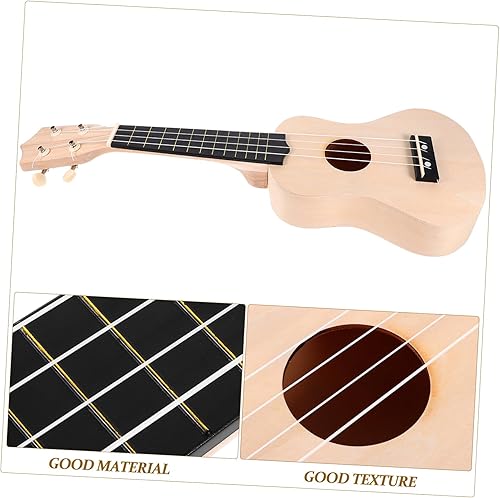 Miniatura 8 de Milisten Kit de material de ukelele ensamblado a mano, kit de ukelele de juguete, banjos autoensamblados, kit de ukelele, familia acusticas para