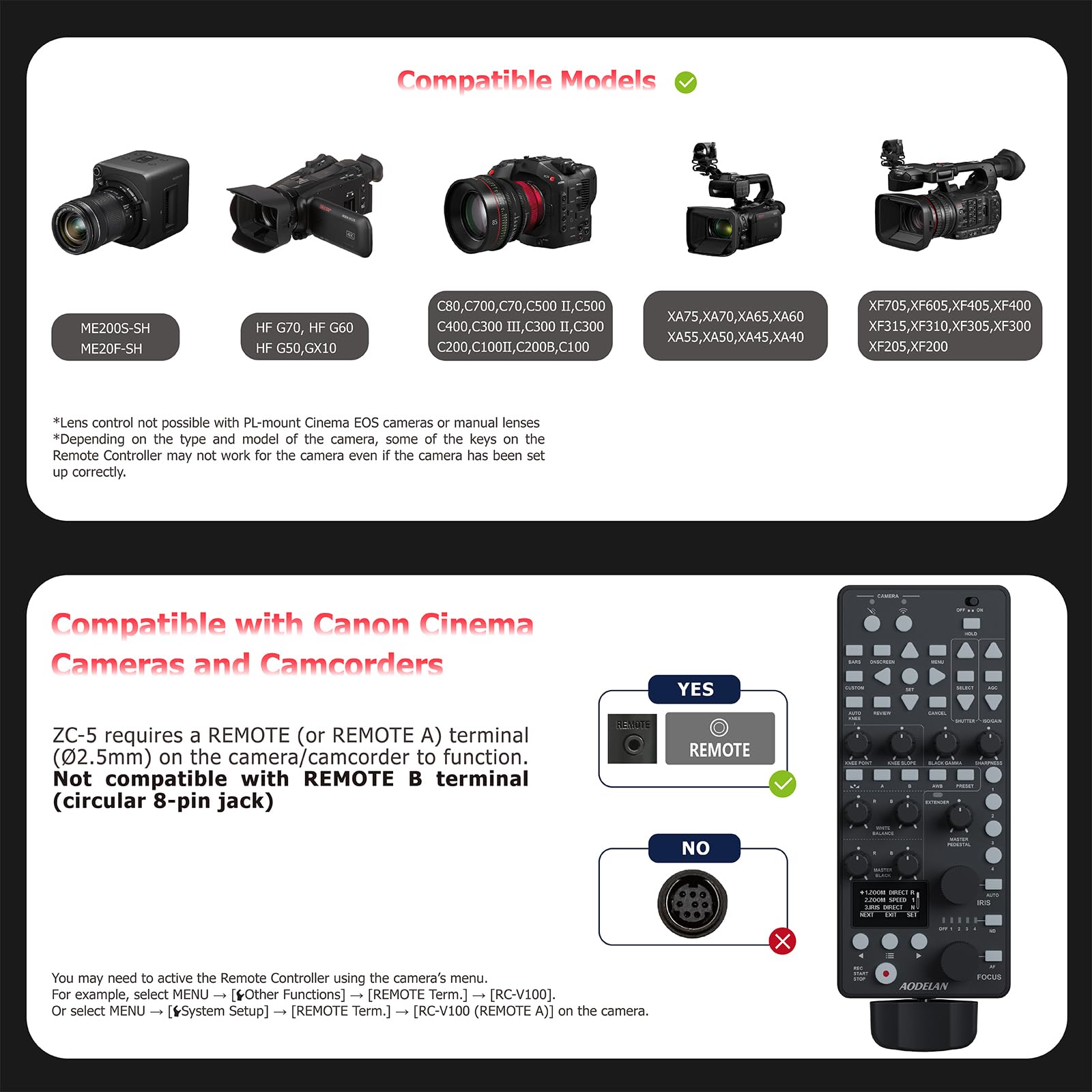 Amazon | Canon カメラ用ワイヤレス&有線リモコン、RC-V100の交換用