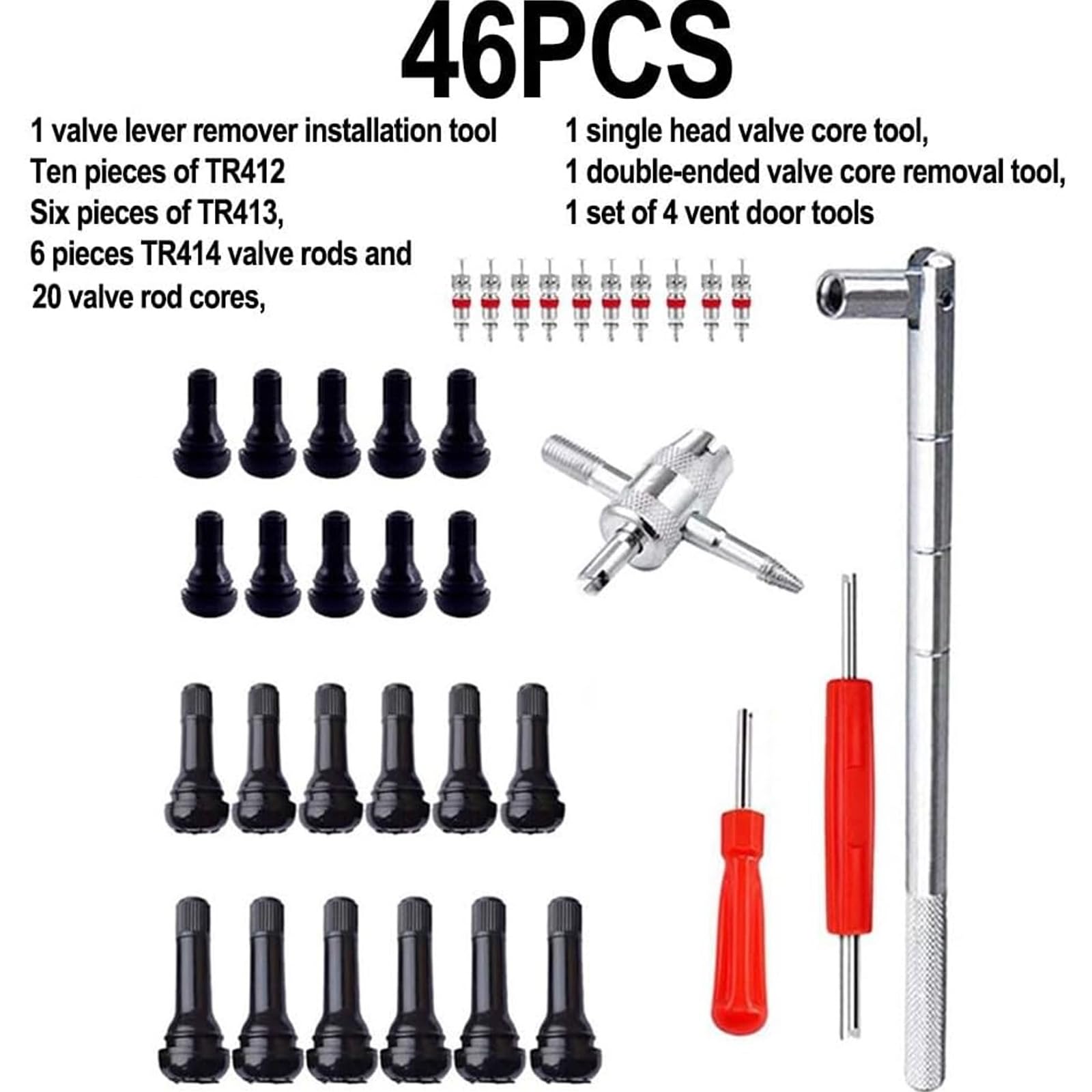46Pcs Kit Reparacion Neumaticos para VW ID.3 2020-2024