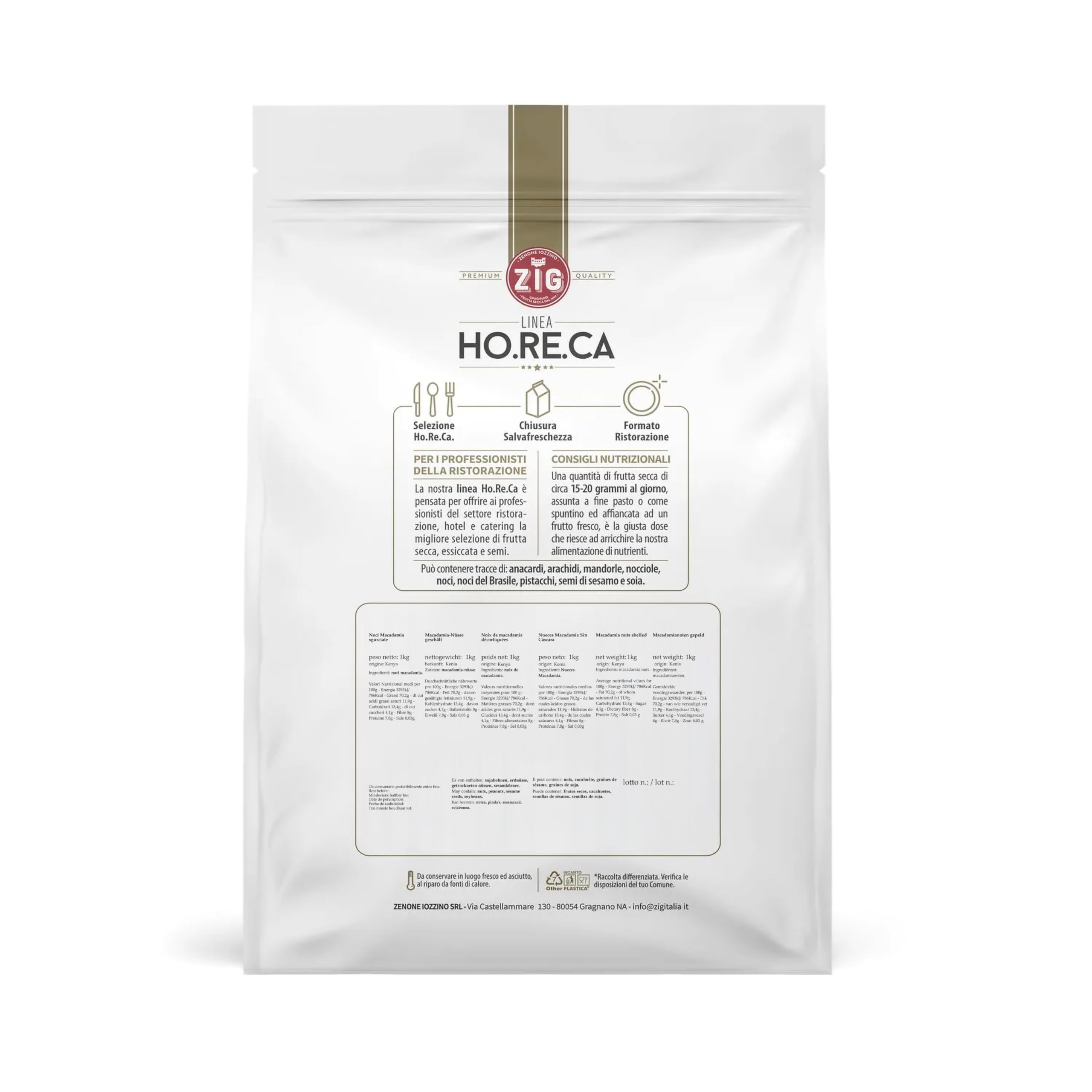 ZIG - HORECA - Noci Macadamia sgusciate 1 Kg