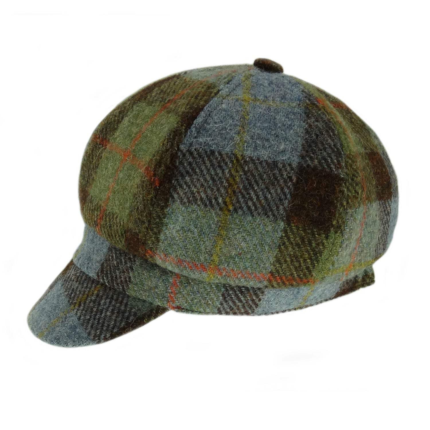 Glen Appin Harris Tweed Damen-Kappe, Einheitsgröße, Geburtstagsgeschenk, für alle Jahreszeiten