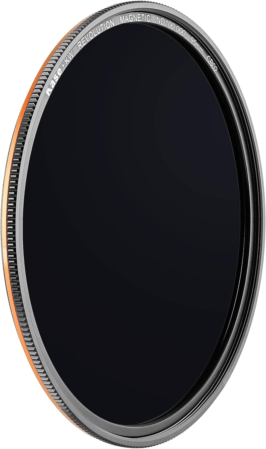 Kase Wolverine Revolution 95mm Magnetic ND100000 16.5 Stop Shockproof Tempered Optical Glass Filter w Orange Ring & Adapter