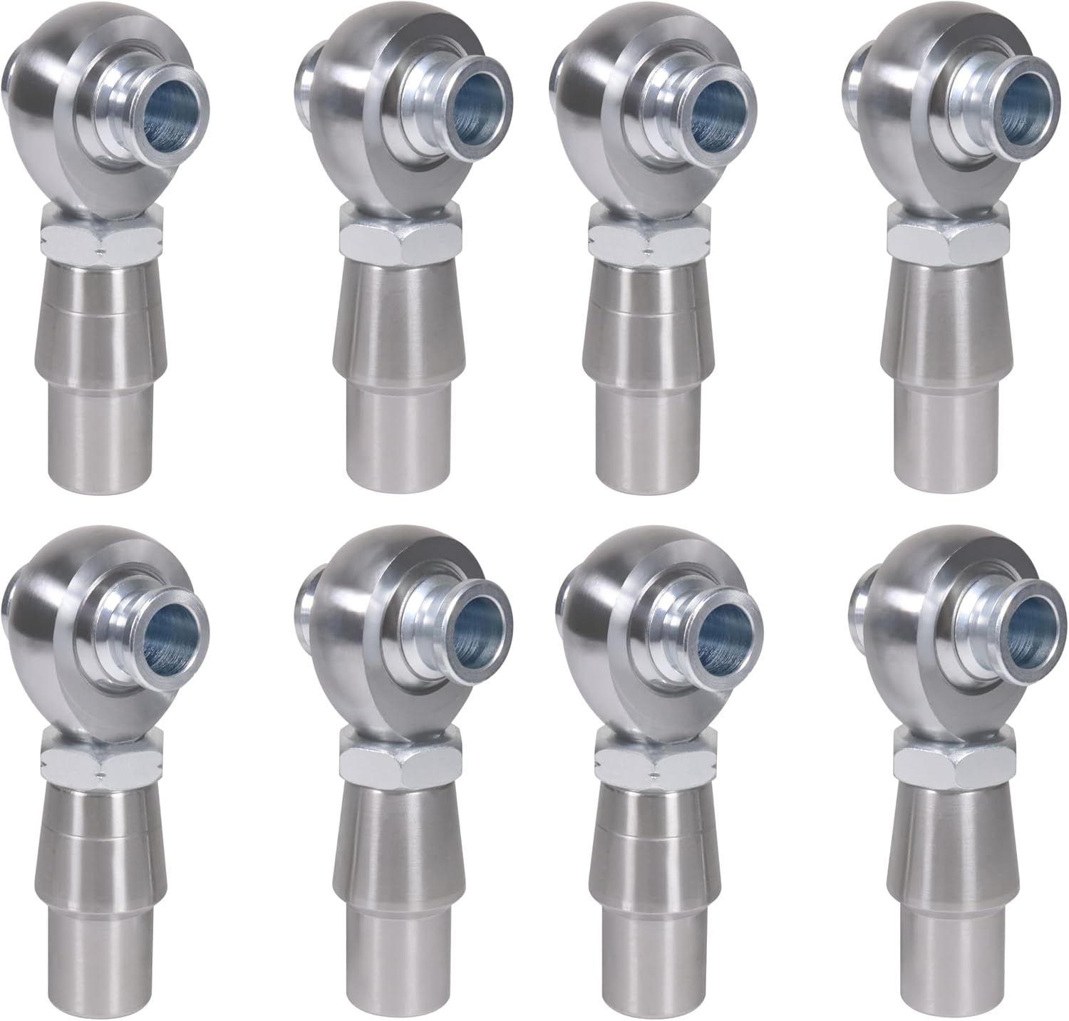 3/4" Heim Joints Rod End Kit Thread 0.75" Chromoly Heim Joints Suspension Kit Right and Left Hand Traction Bars Steering Kit with Round Tube Adapter Misalignment Spacer Jam Nuts, 4 Set