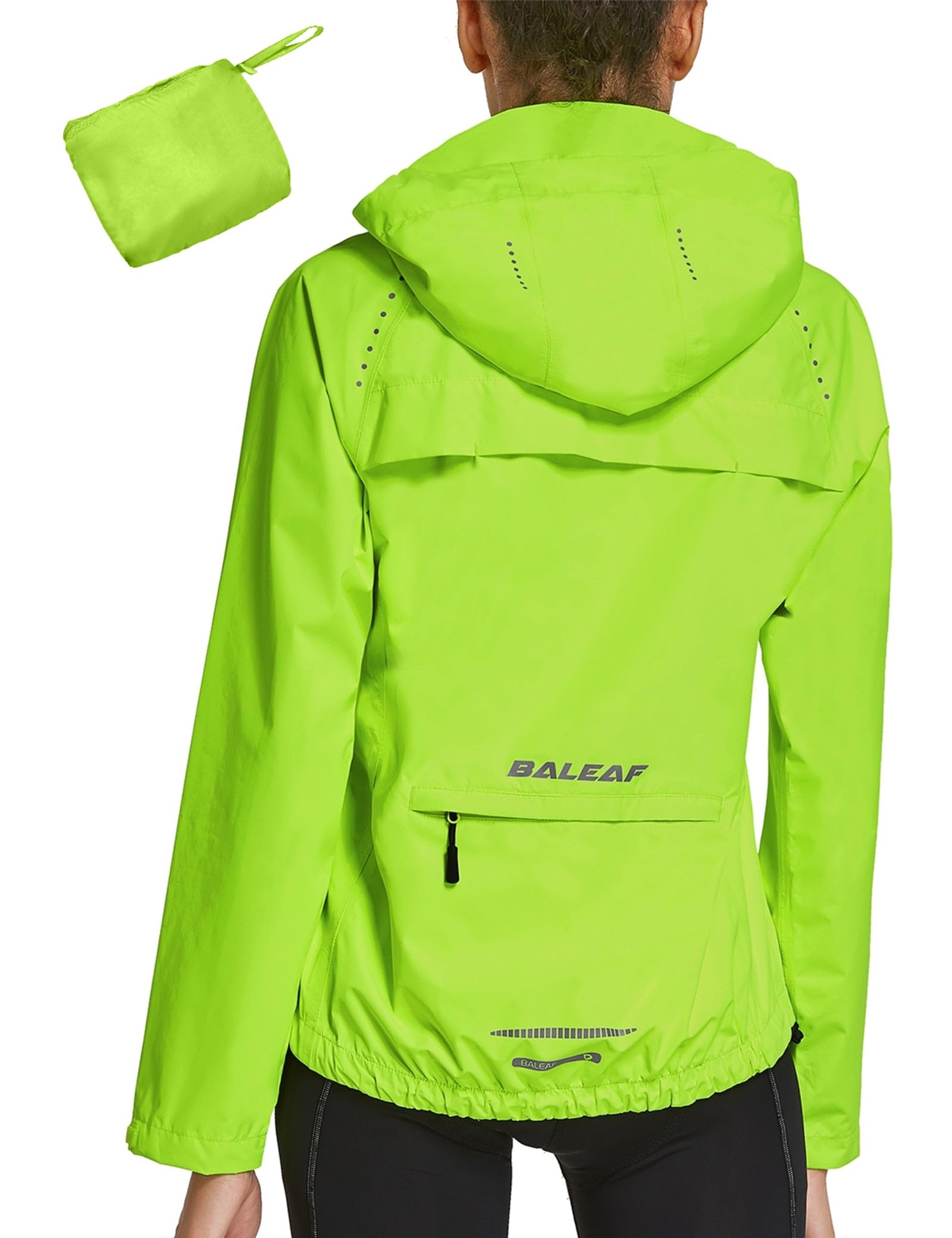 BALEAF Giacca Impermeabile Donna Giacca a Vento Donna Leggero con Tasche Giacca da Ciclismo Trekking 4 Stagioni