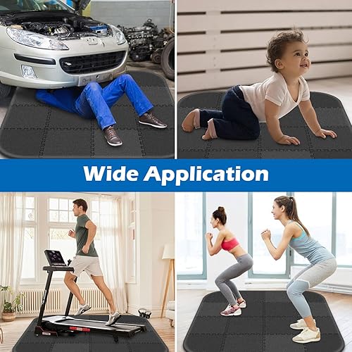 Vista 21 de Tapete redondo de 78 pulgadas para bañera de hidromasaje, almohadilla protectora extra gruesa entrelazada para bañera de hidromasaje, alfombrilla