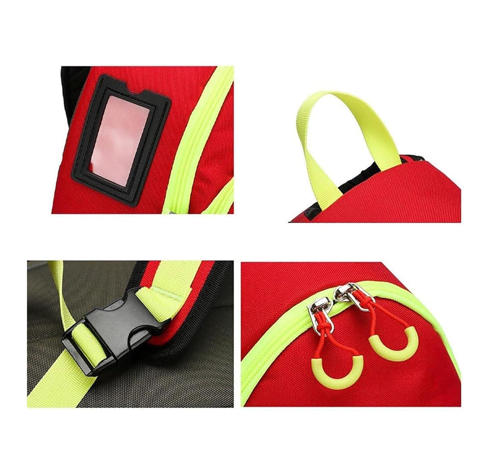 Plecak pierwszej pomocy, torba na ramię na sprzęt medyczny ratownictwa medycznego, puste torby ratunkowe idealne na kemping, wędrówki i trekking(Red,48 * 35 * 25cm)