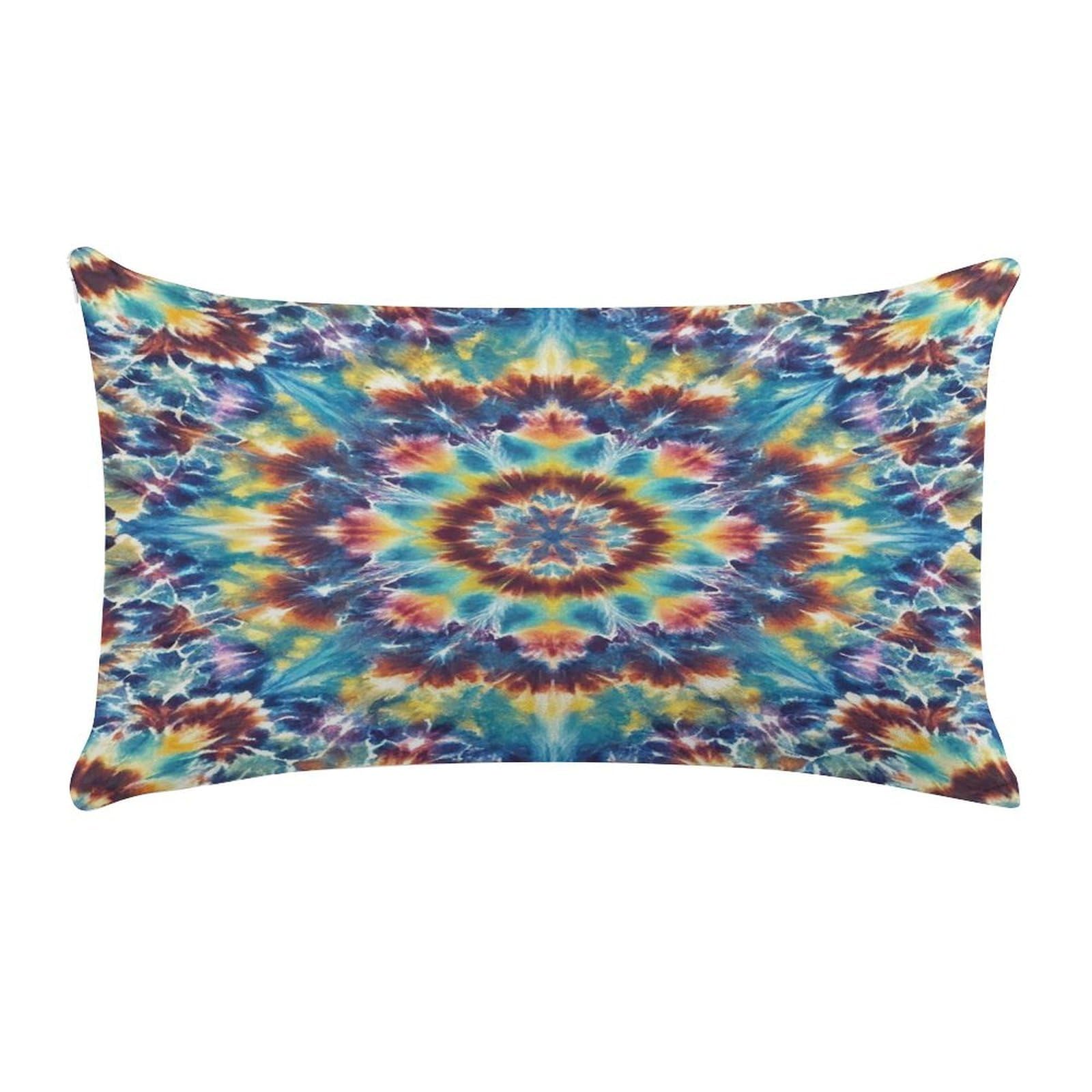 Tie Dye Pattern Pillow Case Decorative Rectangle Throw Pillow Cover Soft Plush Pillowcase Cozy Cushion Case Modern Pillow Sham Cushion Cover for Bedroom Sofa Couch 20 X 12 Inch