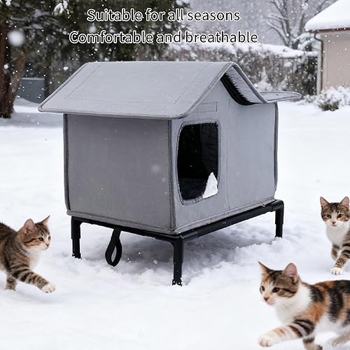Miniatura 2 de Outdoor Cats House, Portable Light Weightl Bed Thermals Insulated Mats Providing Warm for Travel and Home Applications Easyly Cleans Bed, Houses for