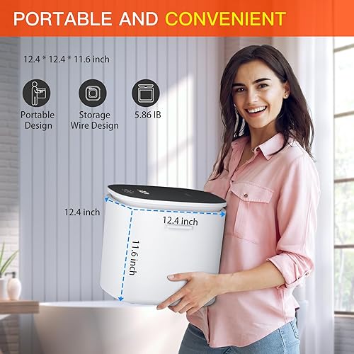 Miniatura 6 de Calentador de toallas mejorado, calentadores de toallas grandes de 26 litros con función de mantenimiento automático del calor, tiempo de calor de