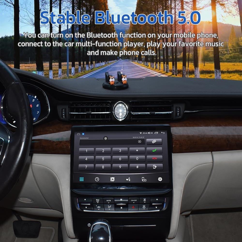 aoonav Android 12 Car Radio Upgraded for Maserati Quattroporte 2013-2017 Auto Stereo Replacement GPS Navigation Wireless CarPlay Android Auto Multimedia Player Head Unit
