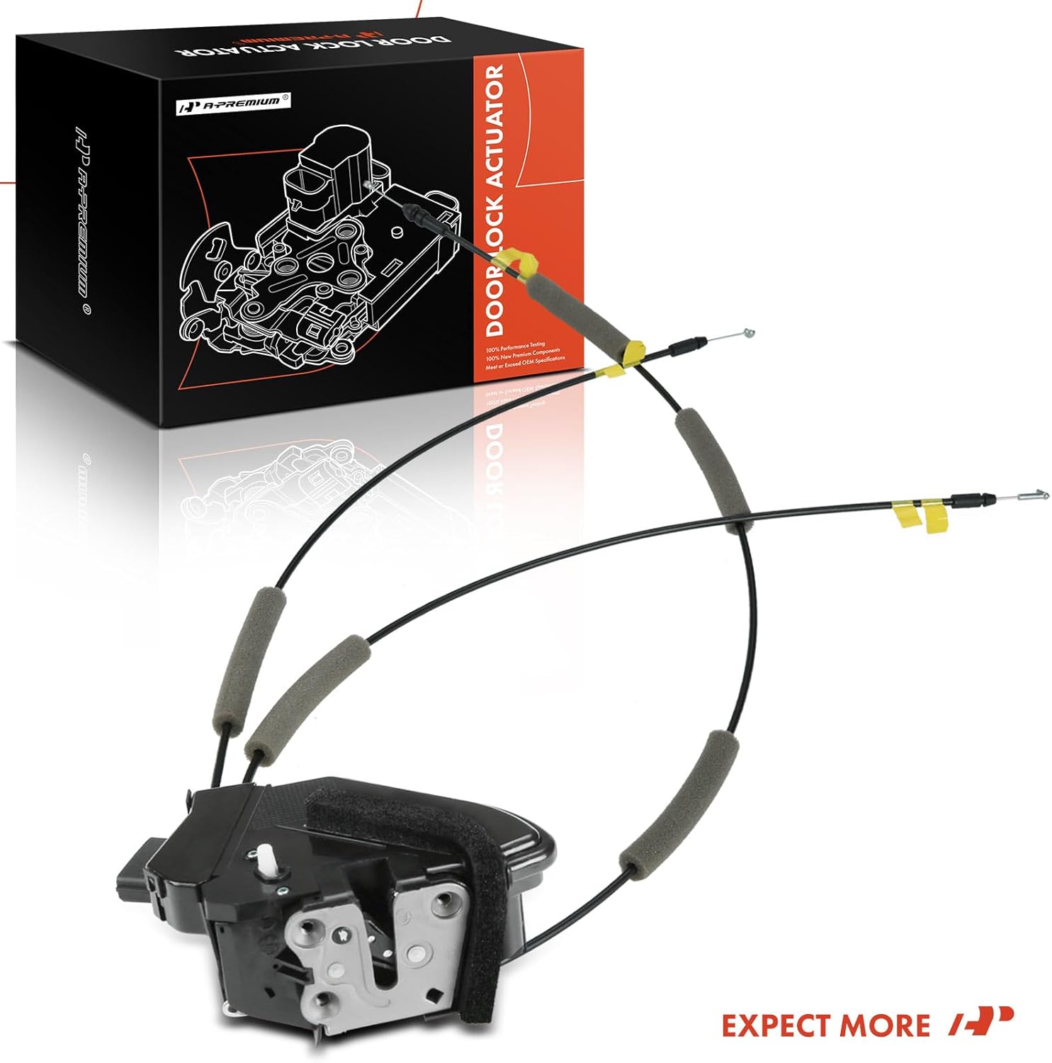 A-Premium Rear Right Passenger Side Door Lock Actuator Compatible with Nissan Sentra 2013-2019, Sedan, for Model Without Intelligent Key
