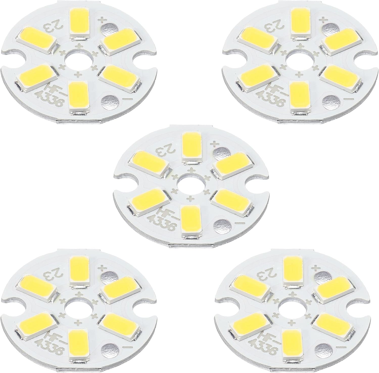 MECCANIXITY COB LED Light Chip Bead 3W 120lm 4000-4500K 23mm 9-11VDC Energy Saving Bulb for Spotlight Floodlight Replacement Natural White 10Pcs