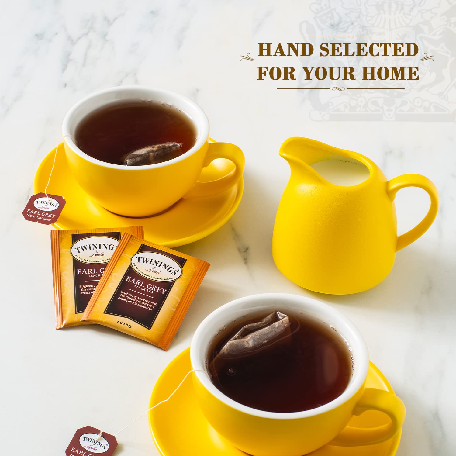 Twinings Tea, Black Tea Sampler Variety Pack with Four Flavors; Earl Grey Tea, English Breakfast Tea, Lady Grey Tea & Irish Breakfast Tea, 20 Tea Bags