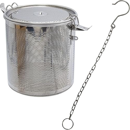 Miniatura 7 de Colador de condimentos de bola de té de acero inoxidable de 6.3 pulgadas, infusor de especias y condimentos, cesta de preparación para cocina,
