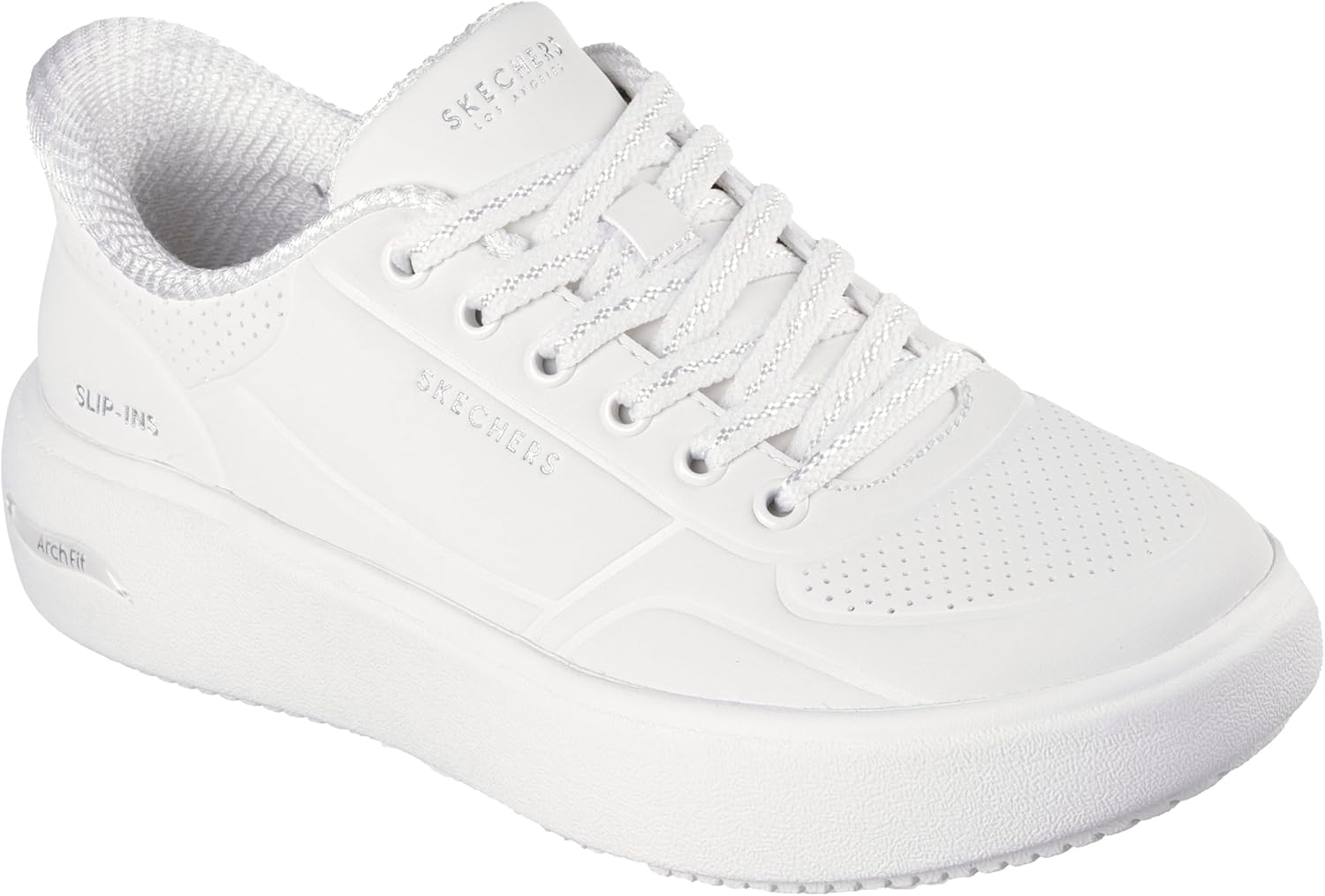 Skechers Women's Arch Fit Horizon Court-Solid Choice Hands Free Slip-ins
