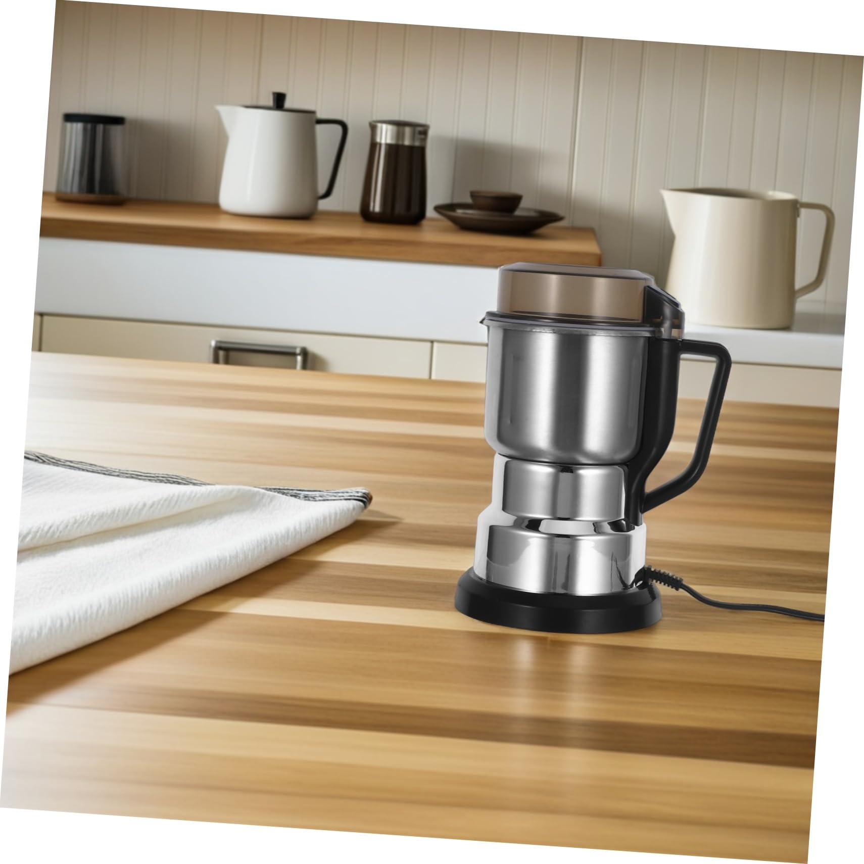 Cabilock Moulin à Broyage Rapide pour Grains Épices et Fruits Secs Mixeur Compact et pour Cuisine Moderne pour Café Céréales et Épices