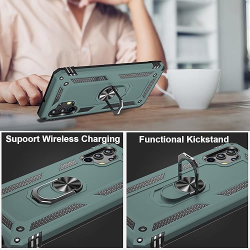 Miniatura 5 de LUMARKE Funda protectora para Samsung Galaxy A32 5G con protector de pantalla, paso de grado militar, prueba de caídas de 16 pies, a prueba de