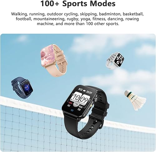 Miniatura 6 de Blackview Smart Watch for Women,1.91" HD Touchscreen Fitness Watch with Flashlight, Bluetooth Notifications/Make Calls, Heart Rate/Sleep Monitor/2