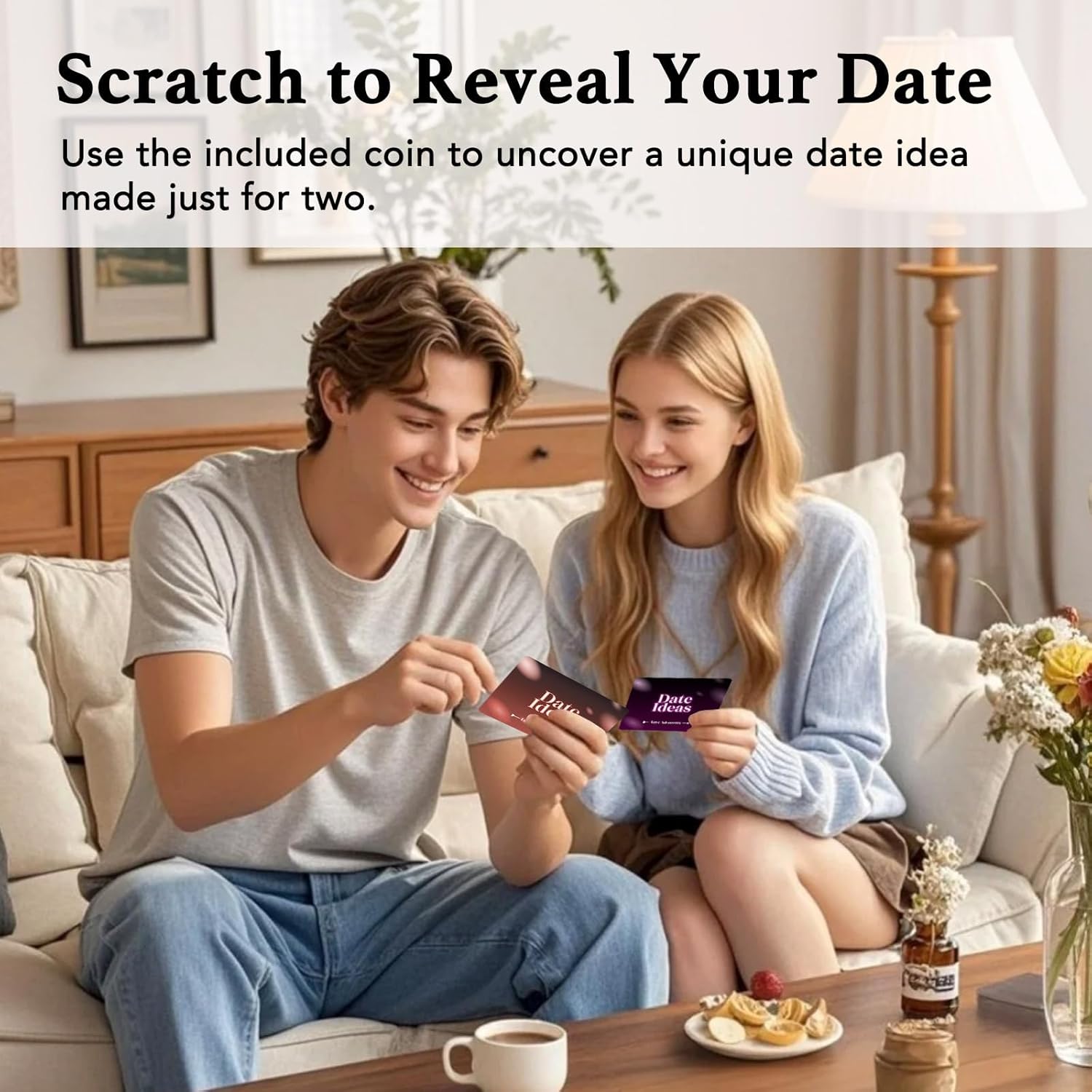 Valentines Day Gifts for Him Her, Couples Games for Dating, 40 Romantic Scratch Off Date Ideas for Couple Date Night, Romantic for Couples - Image 5