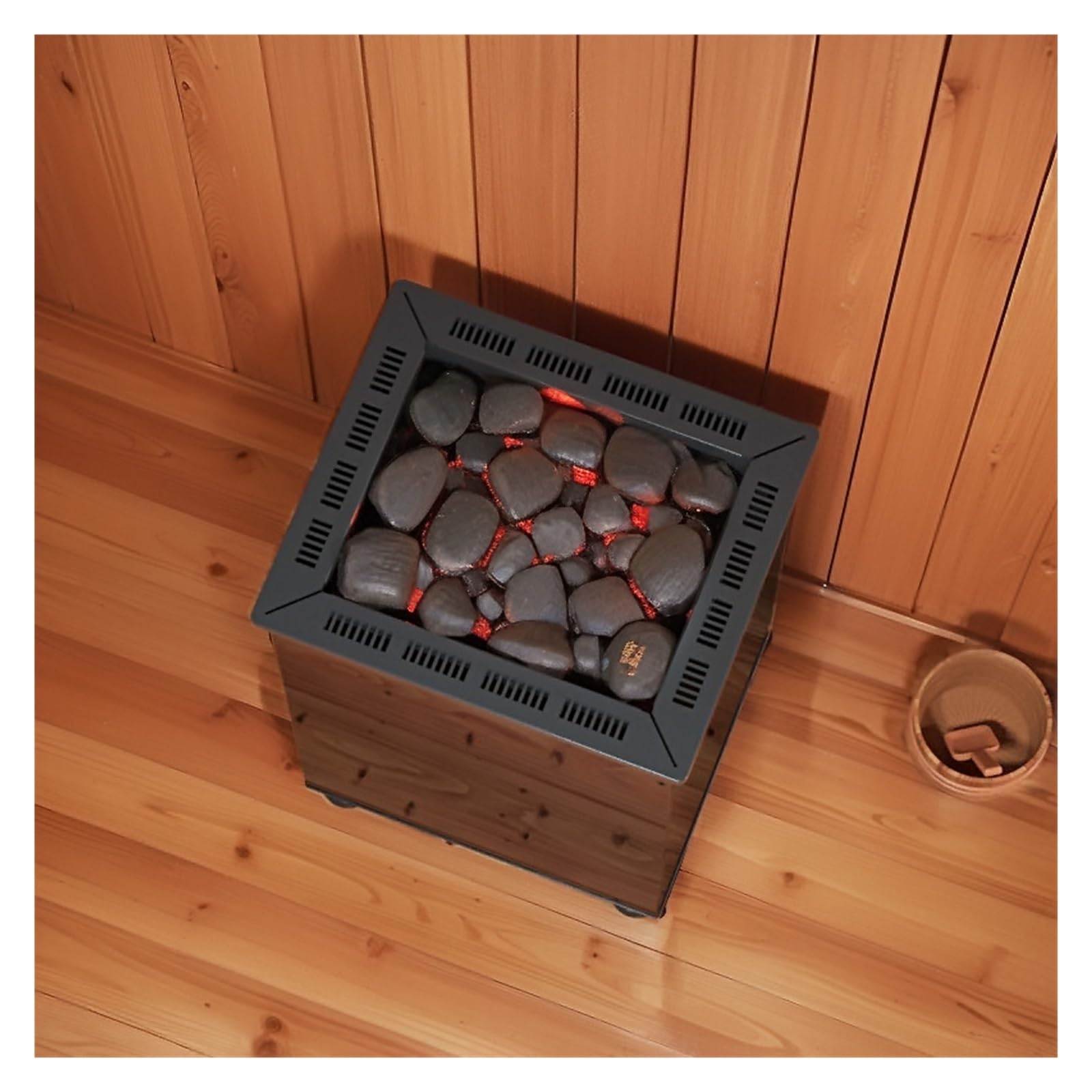 Chauffe-sauna, Poêle de sauna électrique, contrôle de température externe domestique, poêle à vapeur sèche, sauna, hammam(22/6K)