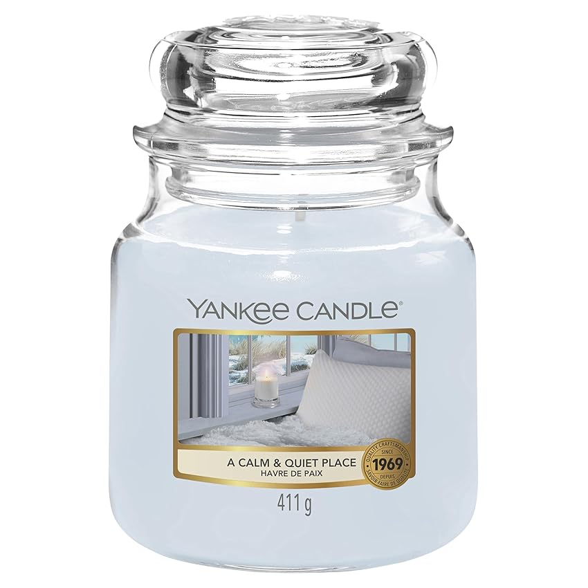 Yankee Candle Candela profumata | Candela giara grande Un posto calmo e tranquillo | Candele a lunga combustione: fino a 75 ore | Candele Profumate - il regalo perfetto per le donne