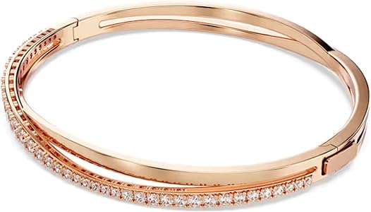 Amazon.com: SWAROVSKI Pulsera twist 5620552 tono oro rosa : Ropa