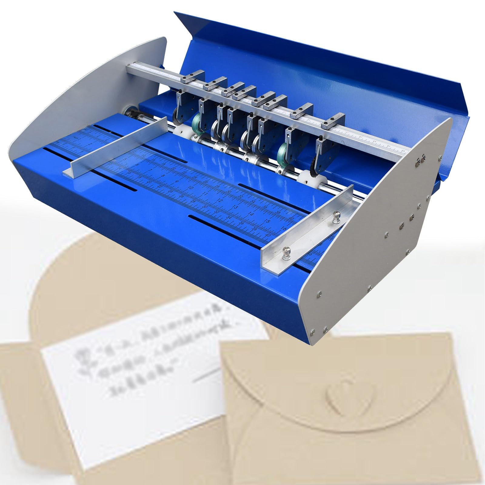 Elektryczna maszyna do bigowania papieru 520 mm, regulowana, maszyna do bigowania/cięcia/cięcia papieru 3 w 1, z regulowaną szerokością wcięcia